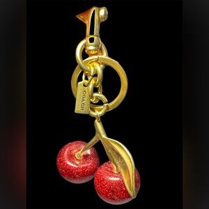Glitter Cherry Purse  Charm
